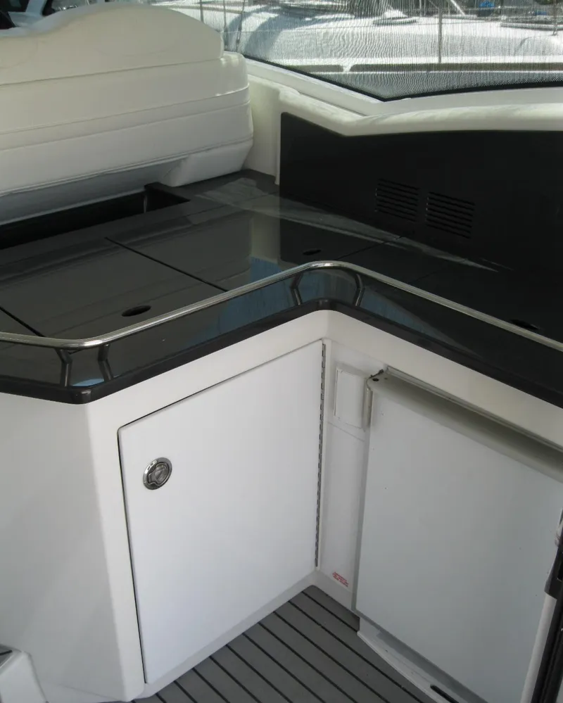 Slide: The Image of 2017 Formula 45 Yacht interior with sleek cabinetry and modern design. - 33