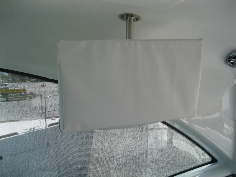 Slide: The Image of Interior view of 2017 Formula 45 Yacht with a white sunshade. - 37