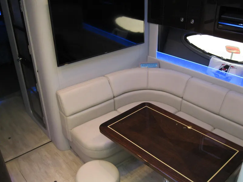 Slide: The Image of Luxurious interior of 2017 Formula 45 Yacht with plush seating and elegant table. - 42