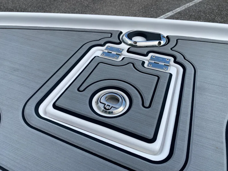 Slide: The Image of 2023 Action Craft 1720 Flats Gen 3 boat deck with sleek design and stainless steel fittings. - 38