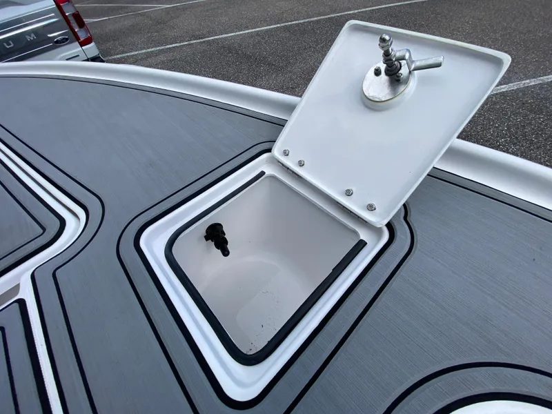 Slide: The Image of Open hatch on 2023 Action Craft 1720 Flats Gen 3 boat deck. - 39