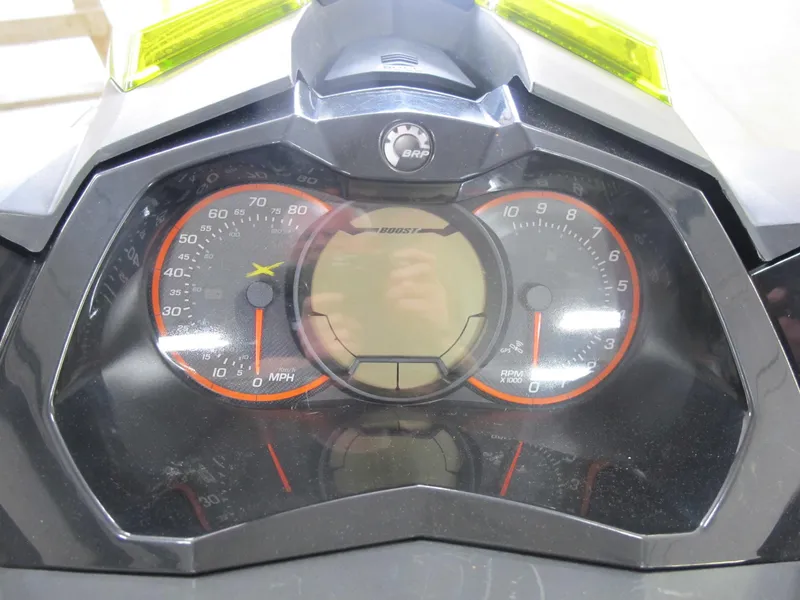 Slide: The Image of Dashboard of 2012 Sea-Doo RXP-X 260 showing speedometer and tachometer. - 5