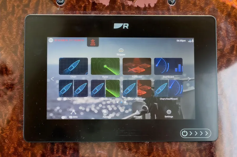 Slide: The Image of Touchscreen navigation display on a 2007 Sea Ray 310 Sundancer boat. - 18