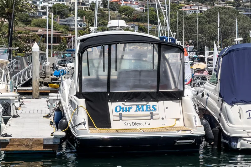 Slide: The Image of 2007 Sea Ray 310 Sundancer docked in San Diego marina. - 6