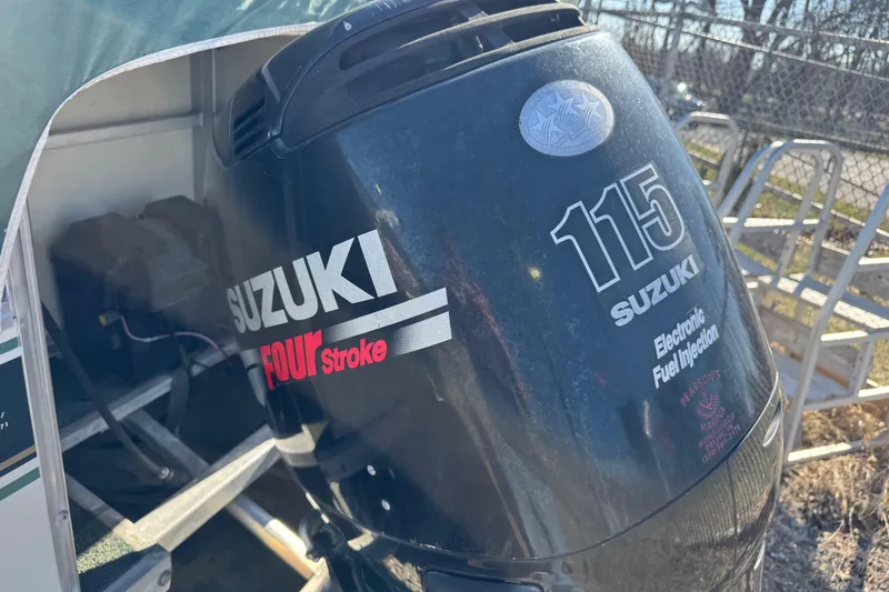 Slide: The Image of Suzuki 115 Four Stroke outboard motor on 2003 Odyssey MILLENIUM boat. - 9