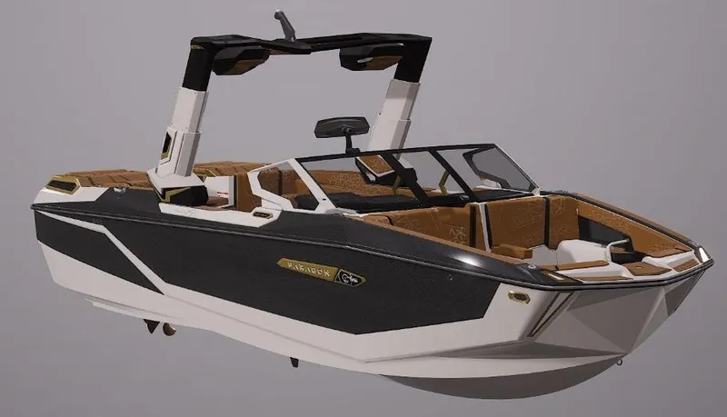 Slide: The Image of 2026 Nautique Super Air Nautique G25 Paragon boat, sleek design, luxury interior. - 75