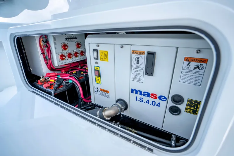 Slide: The Image of Electrical system of 2023 Yellowfin 42 boat with Mase I.S.4.04 generator. - 26