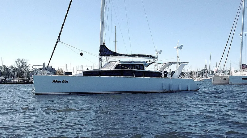 The Image of 2003 Custom Leopard Morrelli & Melvin Catamaran sailing on calm waters. - 0