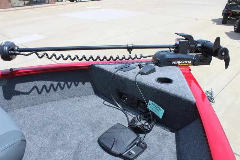 Slide: The Image of 2025 Tracker Pro Guide V-175 Combo boat with Minn Kota PowerDrive trolling motor. - 17