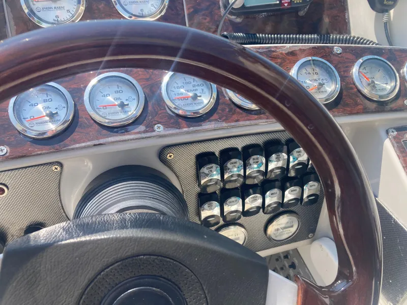 Slide: The Image of Companionway to port plus steps and walk thru windshield to front deck - 17