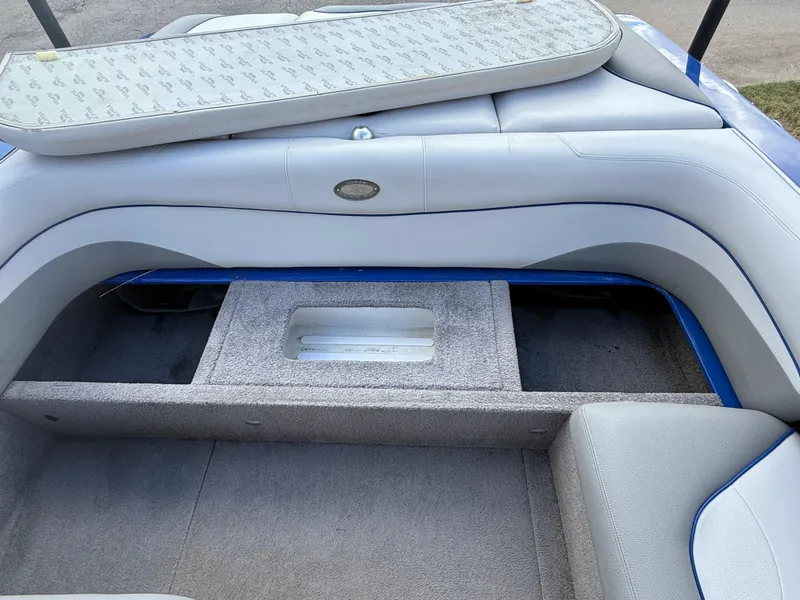 Slide: The Image of 2008 Supra Launch 22 SSV interior seating with storage compartment. - 3