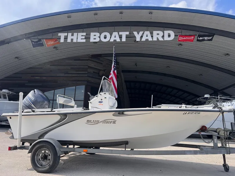 The Image of 2010 Blue Wave 160 V Bay boat on trailer at The Boat Yard. - 1