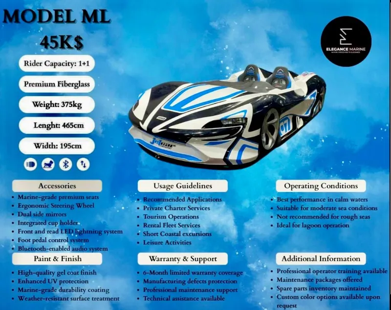 Slide: The Image of Fabbro Jet Car RR 2025: sleek design, premium fiberglass, 1+1 capacity, ideal for calm waters. - 14