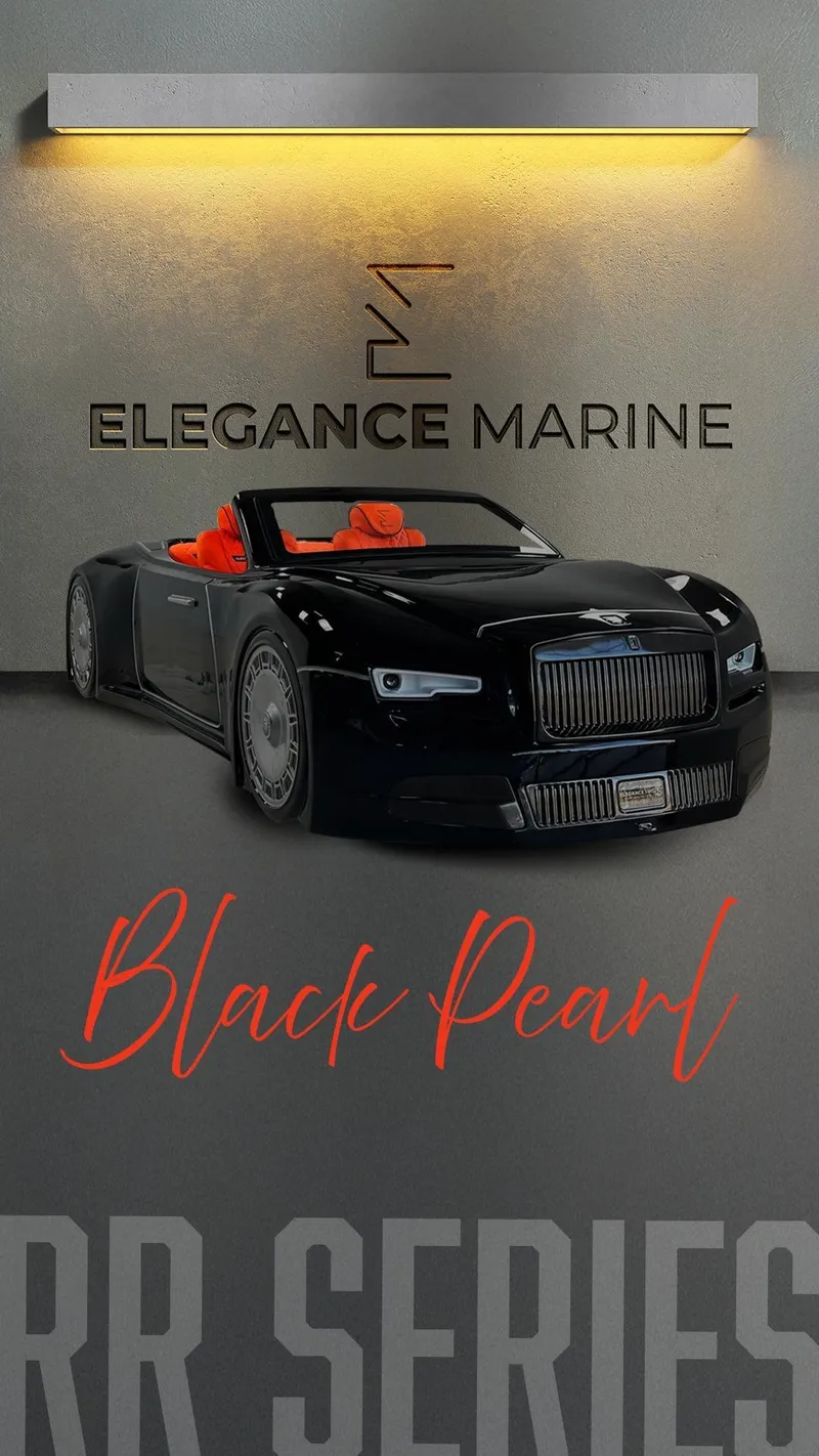 Slide: The Image of Fabbro Jet Car RR 2025, Black Pearl edition, showcased by Elegance Marine. - 29