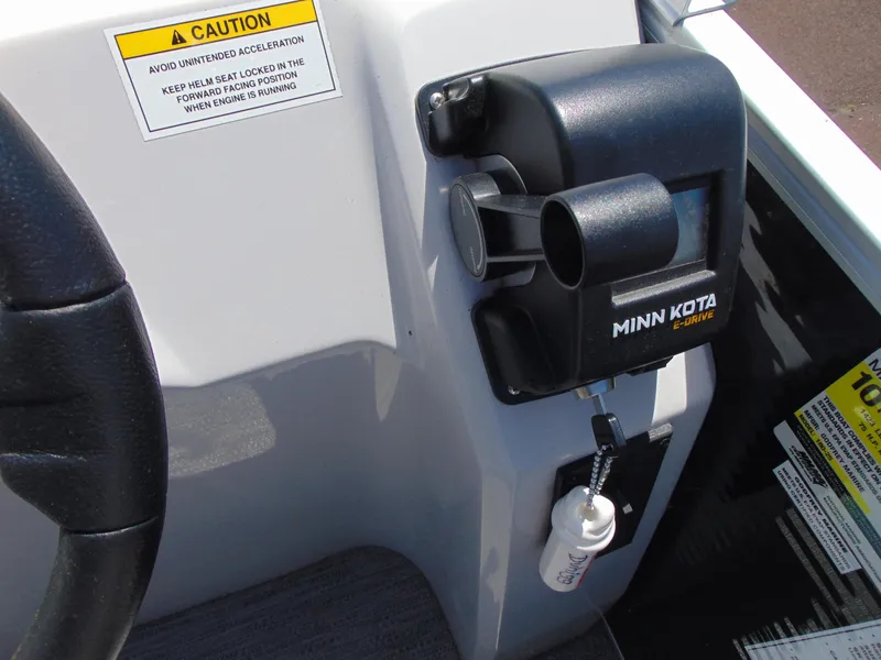 Slide: The Image of Control panel of 2022 Godfrey Sweetwater 1880 CX with Minn Kota E-Drive motor. - 10