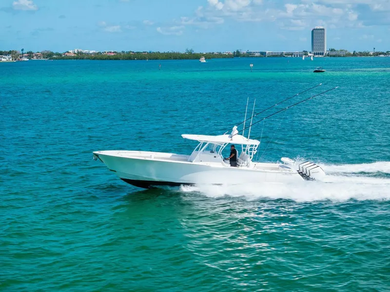 Slide: The Image of 2023 Valhalla Boatworks V-41 Center Console - 64