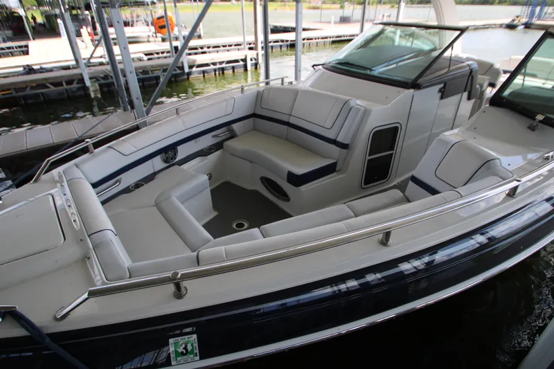 Slide: The Image of Dashboard of 2020 Formula 330 Crossover Bowrider with digital displays and gauges. - 10