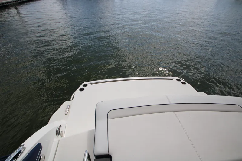 Slide: The Image of 2020 Formula 330 Crossover Bowrider interior with spacious seating and modern design. - 8