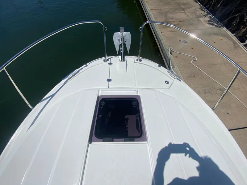 Slide: The Image of 2023 Jeanneau NC Weekender 795 Series 2 boat bow with anchor and hatch. - 10