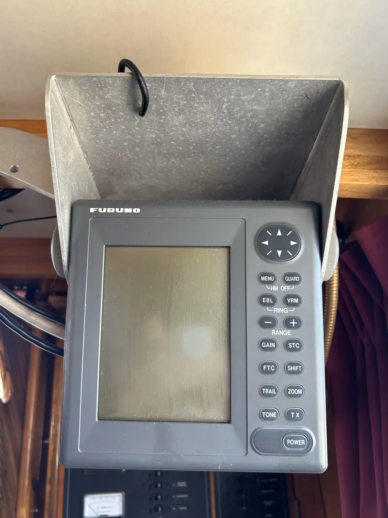 Slide: The Image of Furuno marine navigation device on a 1979 Cape George 36 sailboat. - 11