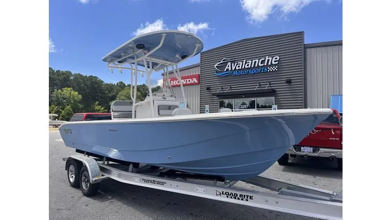 The Image of 2025 Carolina Skiff 24 Ultra Elite boat on trailer at Avalanche Motorsports. - 1