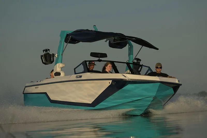 Slide: The Image of 2026 Nautique Super Air Nautique GS22 interior with luxurious seating and modern design. - 3