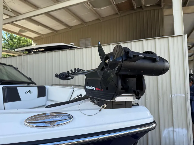 Slide: The Image of 2016 Monterey 196MS boat with MotorGuide trolling motor attached. - 4