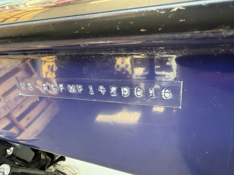 Slide: The Image of Hull identification number on a 2016 Monterey 196MS boat. - 9
