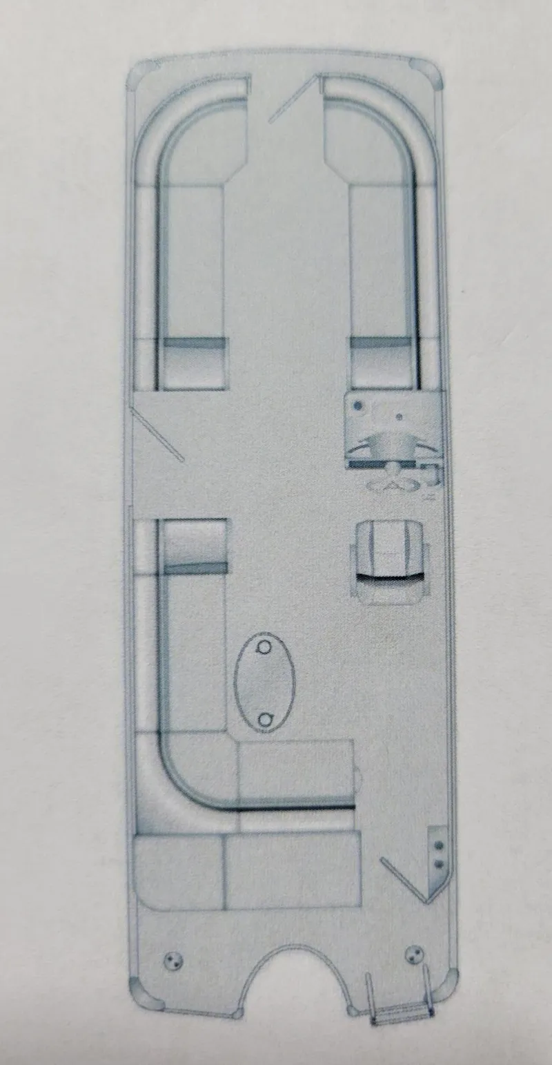 Slide: The Image of Floor plan of 2024 Trifecta 25C SS boat, showcasing seating and layout design. - 9