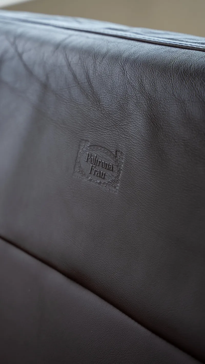 Slide: The Image of Poltrona Frau leather upholstery detail on 2009 Pershing 64 yacht. - 25