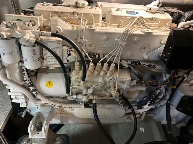 Slide: The Image of Engine room of 2004 Carver 466 Motor Yacht with Kohler power system. - 32
