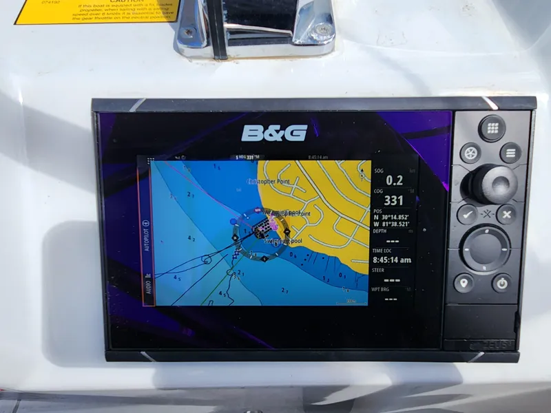 Slide: The Image of B&G navigation system on 2022 Beneteau Oceanis 40.1 sailboat. - 35