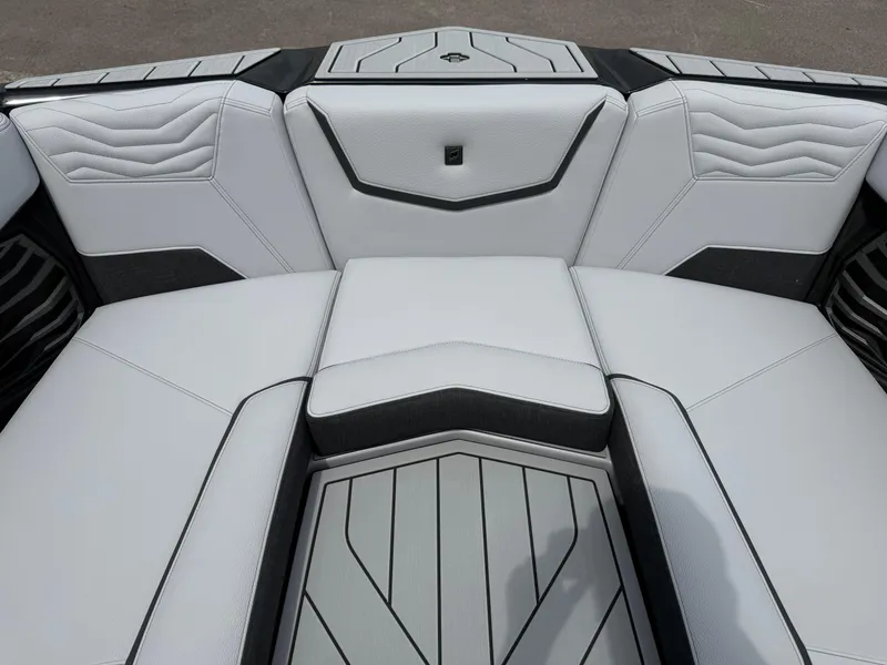 Slide: The Image of 2025 Nautique Super Air Nautique G23 interior seating with sleek, modern design and premium materials. - 30