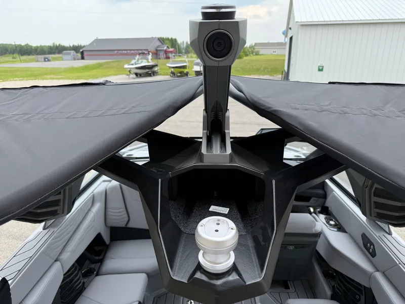 Slide: The Image of 2025 Nautique Super Air Nautique G23 interior with advanced features and sleek design. - 40