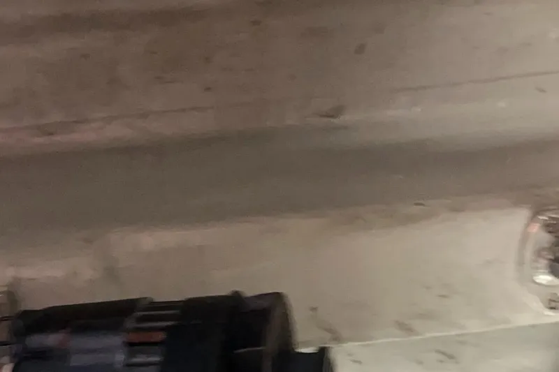 Slide: The Image of 1987 Tiara Yachts 3600 interior detail, showcasing structural components and equipment. - 46