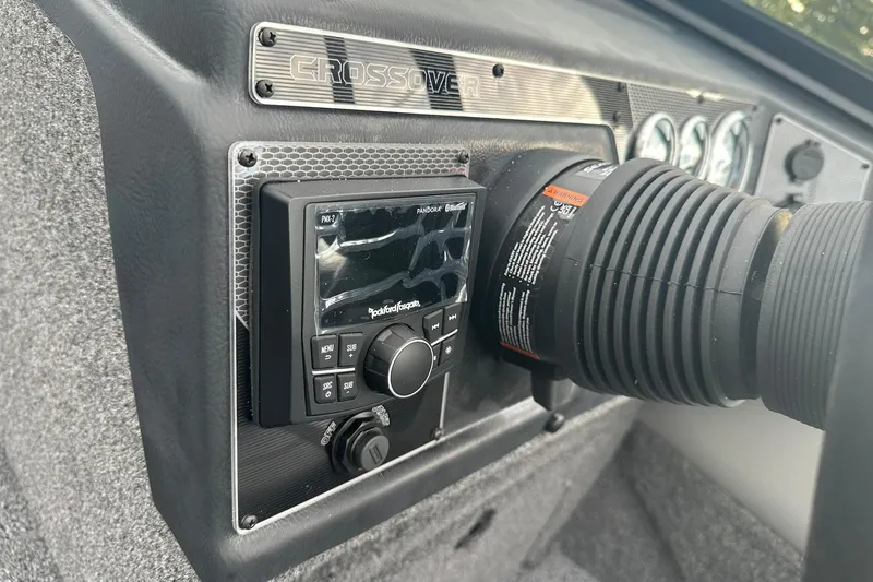 Slide: The Image of Dashboard of 2026 Lund 1775 Crossover XS with Rockford Fosgate audio system. - 29