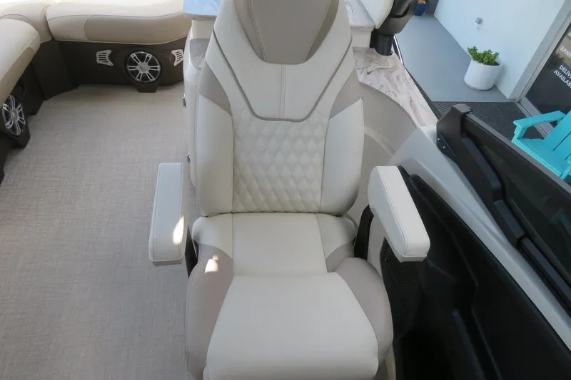 Slide: The Image of Luxurious boat interior with marble countertop, Avalon Excalibur LTD Elite Windshield 2026 model. - 42
