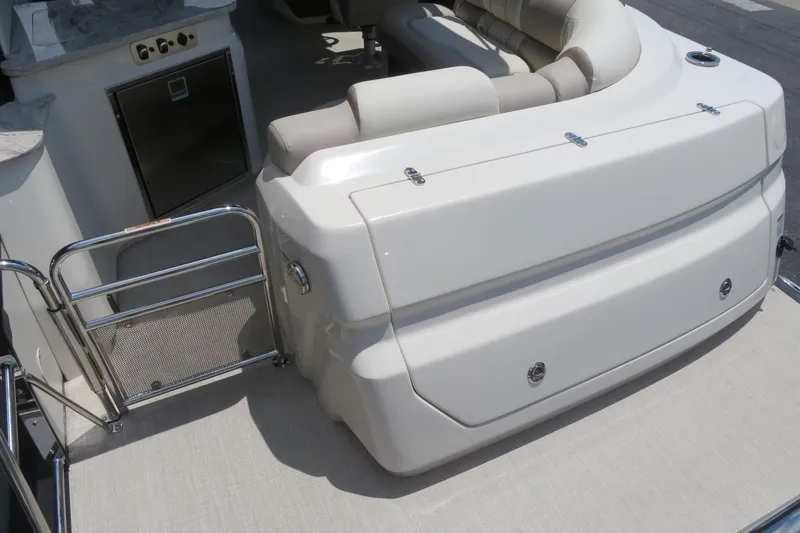 Slide: The Image of 2026 Avalon Excalibur LTD Elite Windshield dashboard with cup holder and storage compartment. - 57