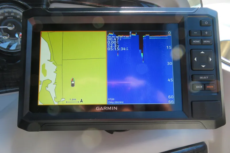 Slide: The Image of Garmin GPS display on 2026 Avalon 2385 LSZ Quad Lounger boat, Sarasota, FL. - 23