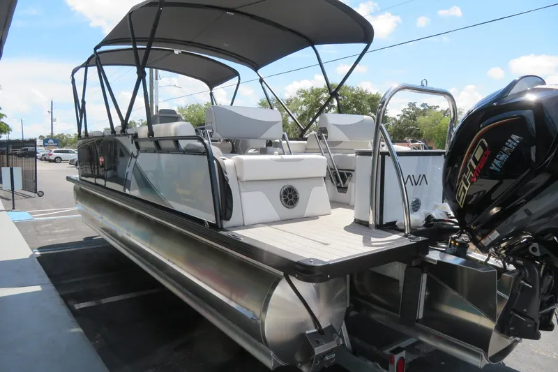 Slide: The Image of 2026 Avalon 2385 LSZ Quad Lounger luxury tri-toon boat with Yamaha engine, Sarasota, FL. - 5