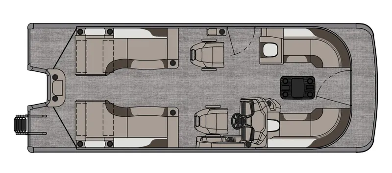 Slide: The Image of 2026 Avalon LSZ Quad Lounger Shift boat layout, featuring spacious seating and helm area. - 65