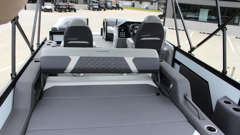 Slide: The Image of 2025 Viaggio Diamante U boat interior with luxurious seating and modern design. - 14