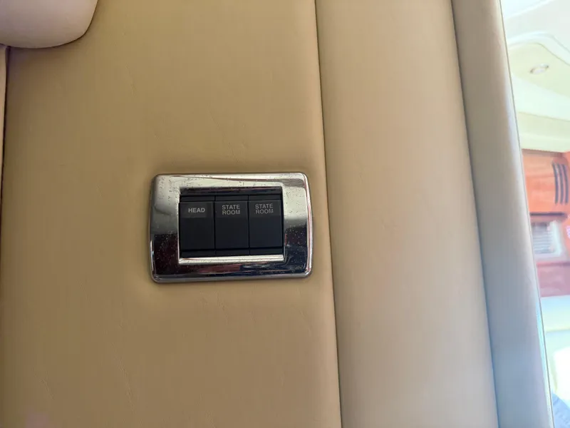 Slide: The Image of Control panel on 2003 Sea Ray 420 Sundancer yacht interior. - 10