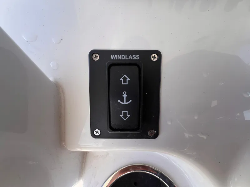 Slide: The Image of Windlass control switch on 2026 Sea Pro 262 Sport boat. - 18