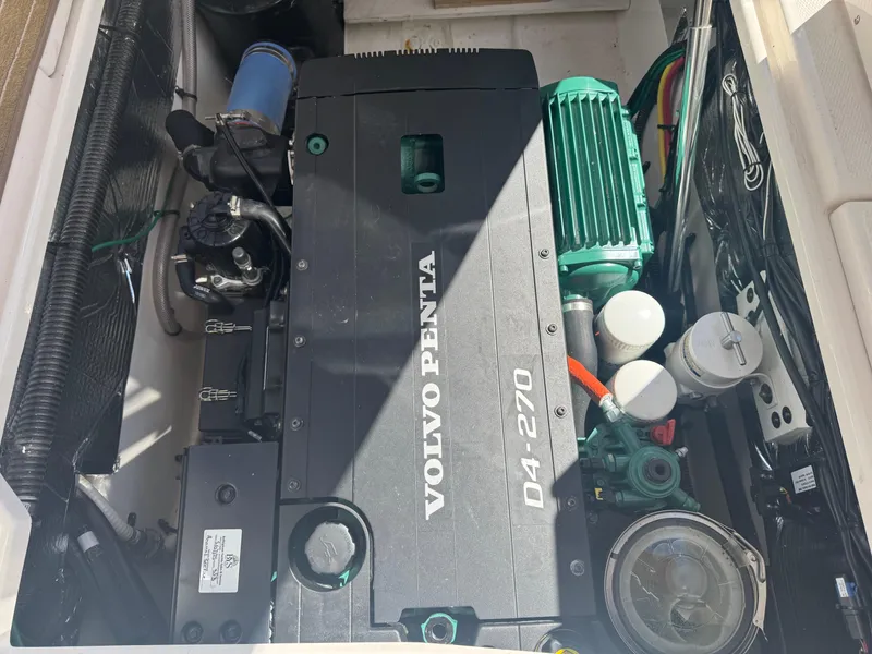 Slide: The Image of Volvo Penta D4-270 engine in a 2021 Cutwater C-28 boat. - 36