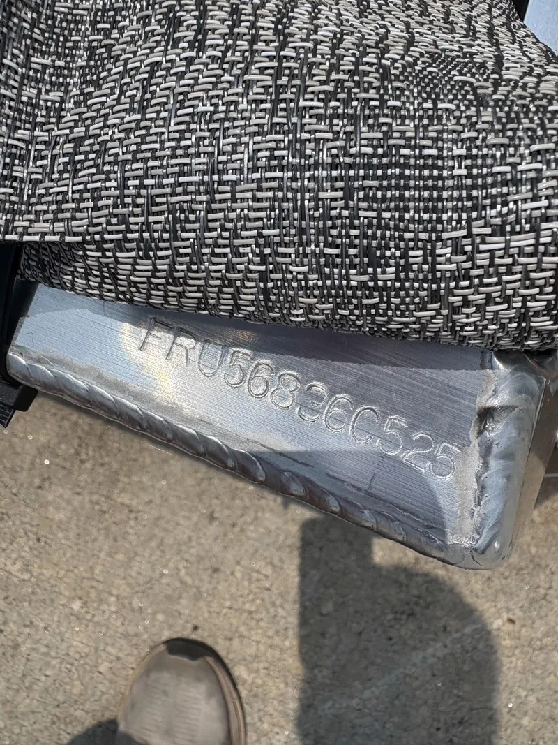 Slide: The Image of 2025 Trifecta CS 24RF 3.0, metal frame with textured fabric, serial number visible. - 16