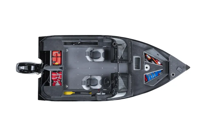 Slide: The Image of Manufacturer Provided Image: Top view of 2025 Princecraft Holiday 162 WS MAX boat interior layout. - 7