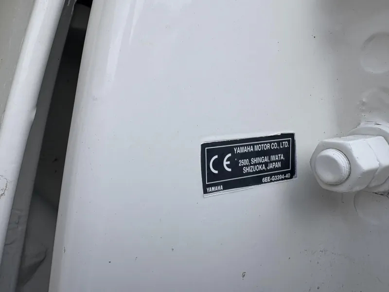 Slide: The Image of Yamaha Motor label on 2020 World Cat 280 CC-X boat, Shizuoka, Japan. - 20