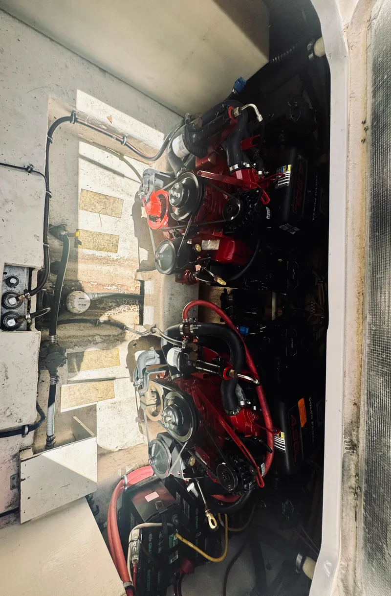 Slide: The Image of Engine compartment of a 2005 Chaparral Signature 270 boat. - 32