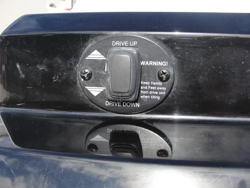 Slide: The Image of Control panel on a 2014 Monterey M5 boat with drive up/down switch. - 6